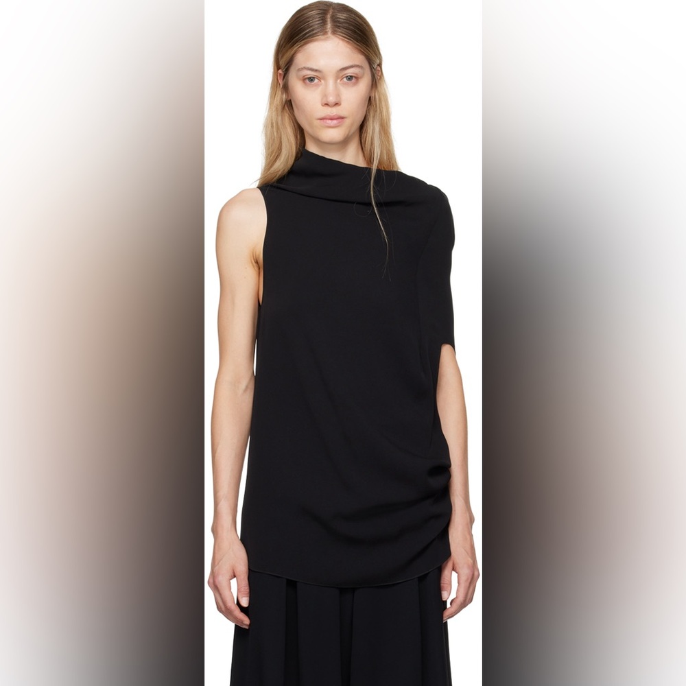 NWT The Row Aria top in black silk
